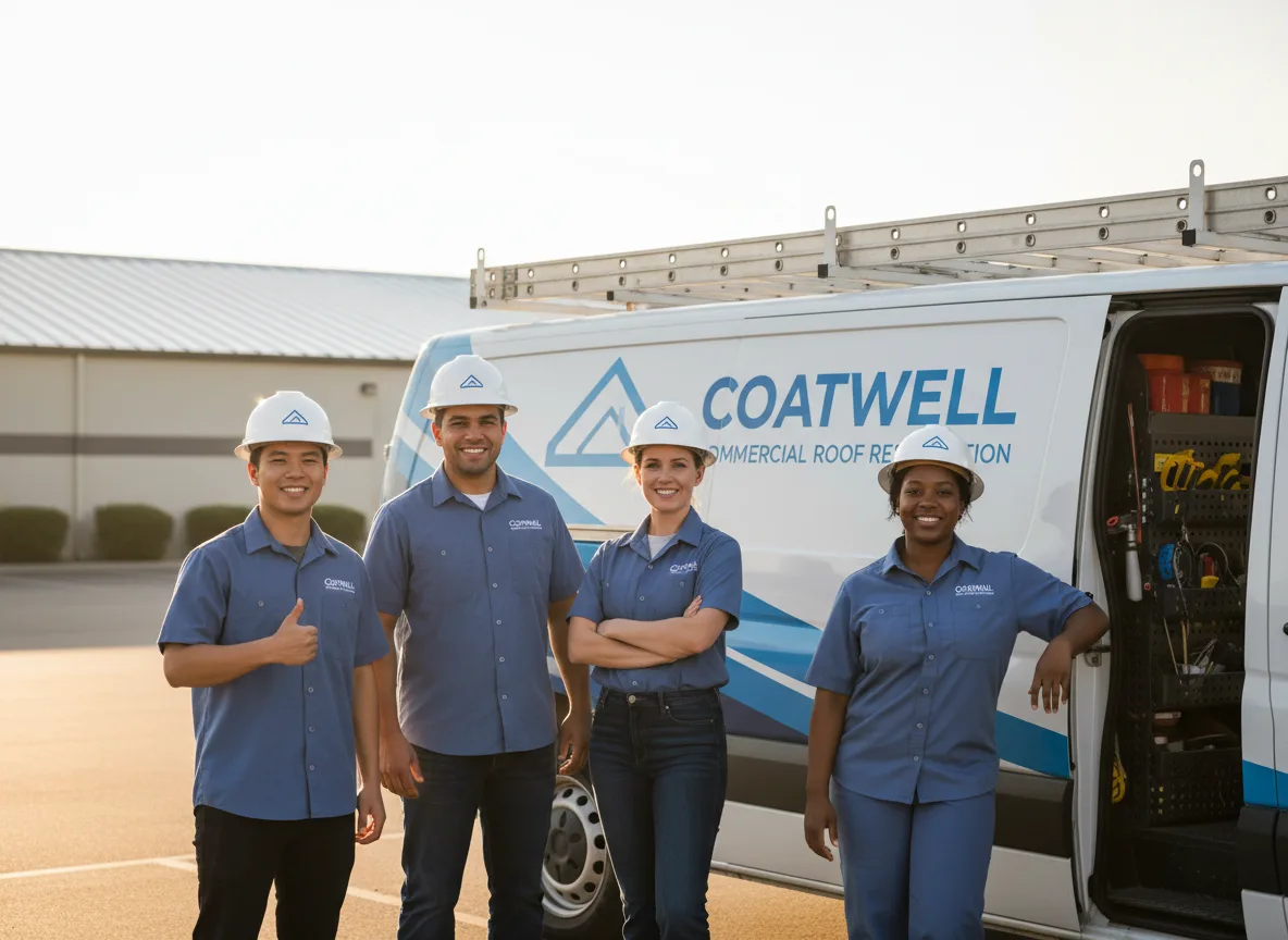 Commercial roof coating company in Red Rock, TX